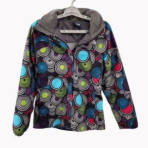The North Face Girls XL 18 Jacket Multicolor Hooded Polyester Outdoor Coat